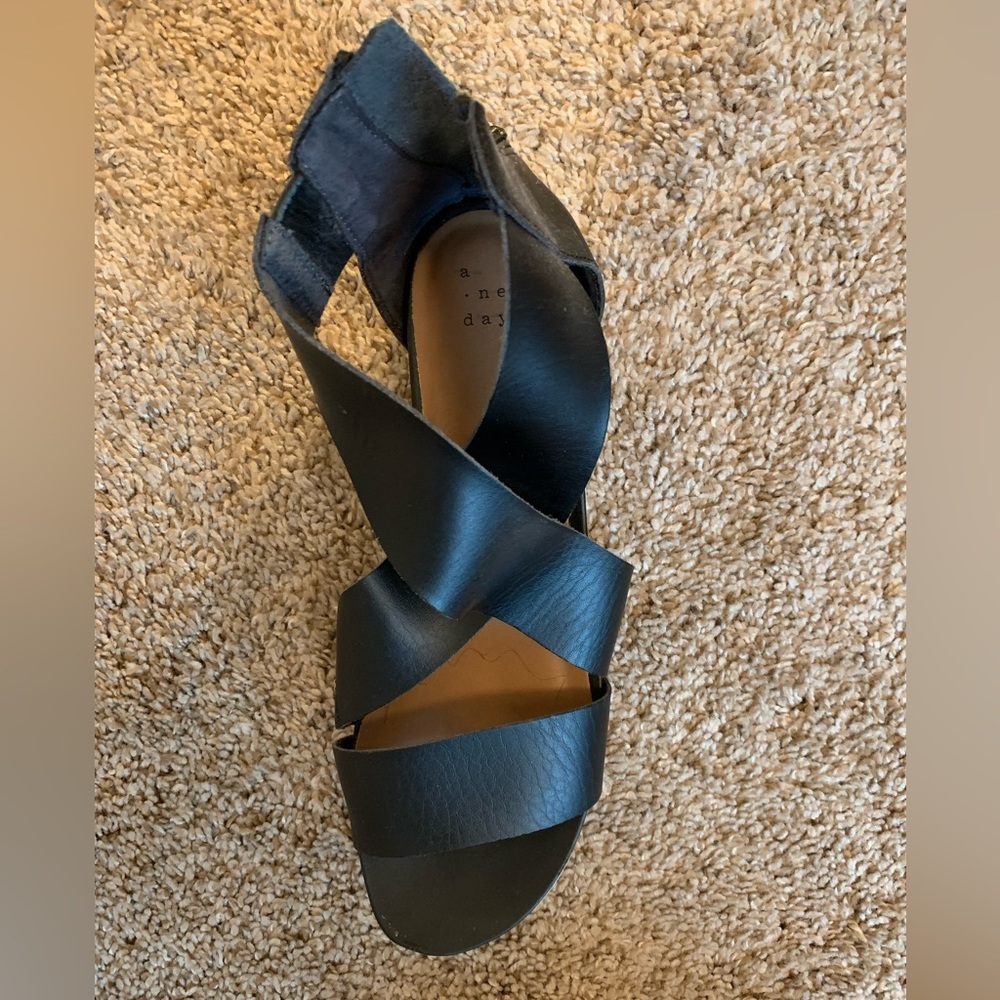 Black sandals Target. worn 6 times